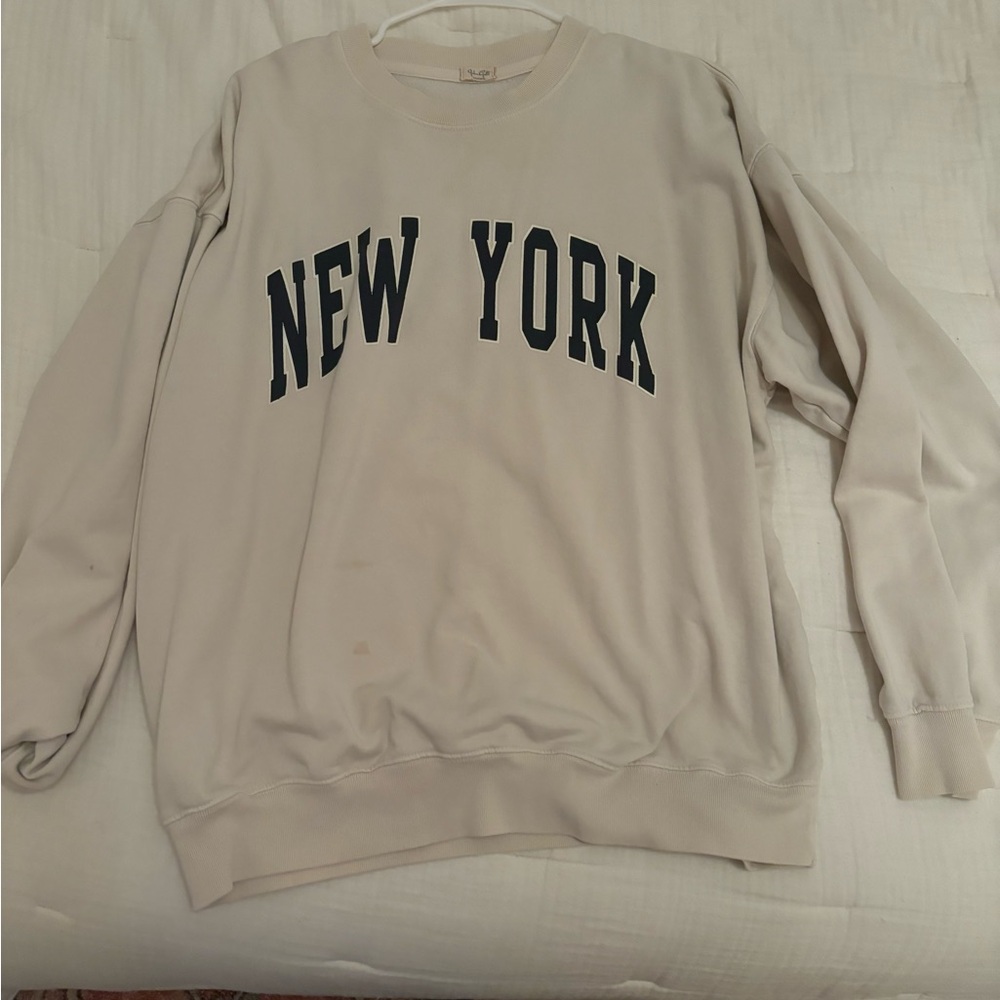 Beige New York Sweater